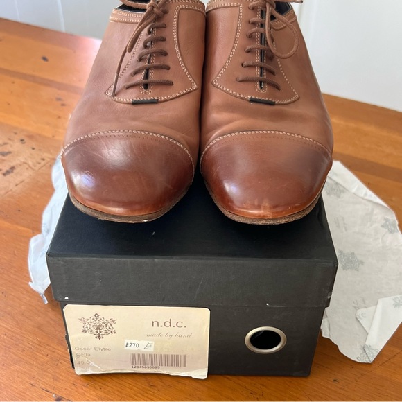 Men’s n.d.c. Handmade Leather Oxford Dress Shoes Size 45 (11.5) - Picture 5 of 8